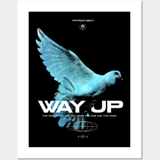 Way Up Flying Bird Posters and Art